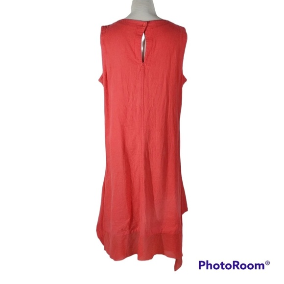 NEW Cynthia Rowley, 2X, Coral, Sleeveless, Assymetrical Hem - Picture 2 of 10